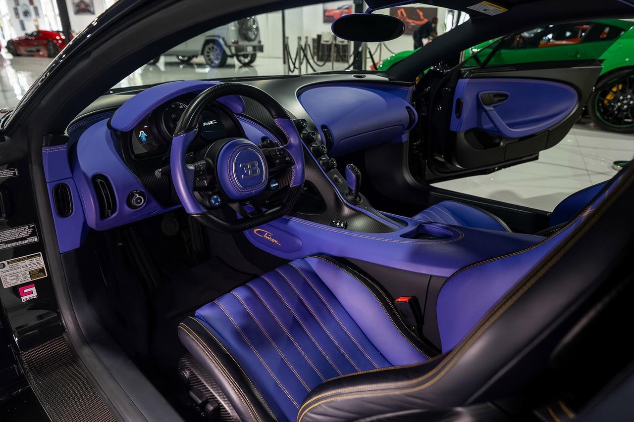 2020 Bugatti Chiron Lorelin paint/exposed grey carbon,Beluga interior,Caractere wheels in Lorelin,Sky View roof & MORE!! Fort Lauderdale FL