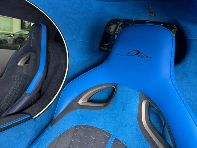 2020 Bugatti Divo 1/40 for the world, exposed tinted blue carbon, French Racing blue accents,two-tone interior & MORE! Fort Lauderdale FL