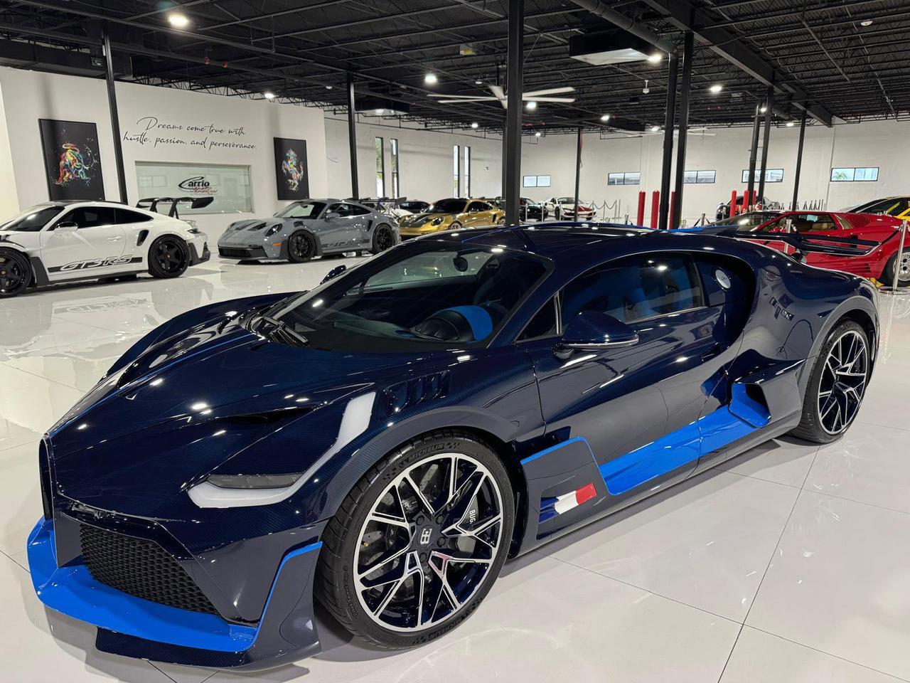 2020 Bugatti Divo 1 of 40 FULLY EXPOSED BLUE CARBON FIBER!! French Racing Blue/Divo Grey interior AND MUCH MORE!!