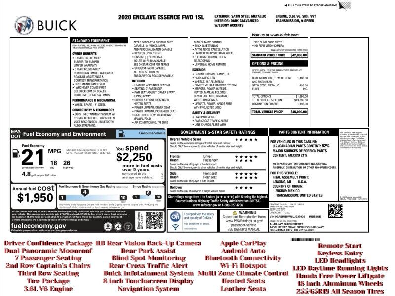 2020 Buick Enclave Essence