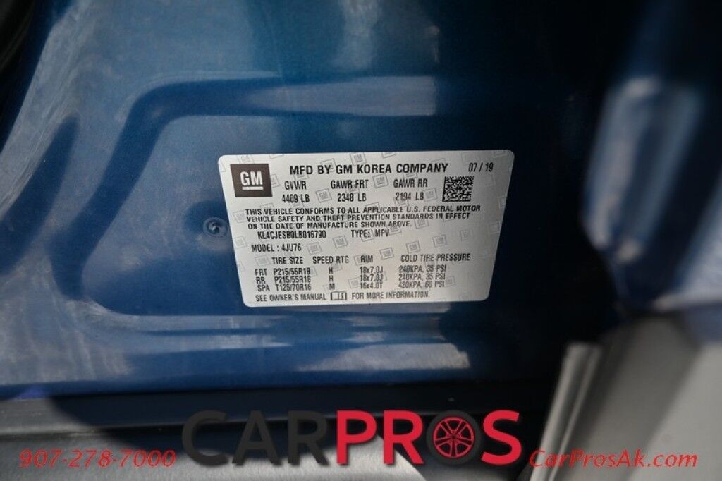 2020 Buick Encore Preferred - AWD - Connectivity & Tech Pkg - Remote Start - Keyless Entry w/ Push To Start - Sunroof - Backup Camera - Oil Pan Heater - 1 Owner - Low Miles Anchorage AK