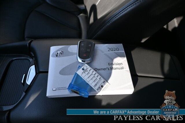 2020 Buick Envision Essence / AWD / Auto Start / Front & Rear Heated Leather Seats / Heated Steering Wheel / Navigation / Panoramic Sunroof / Bluetooth / Back Up Camera / Keyless Entry & Start / Power Liftgate / 1-Owner Anchorage AK