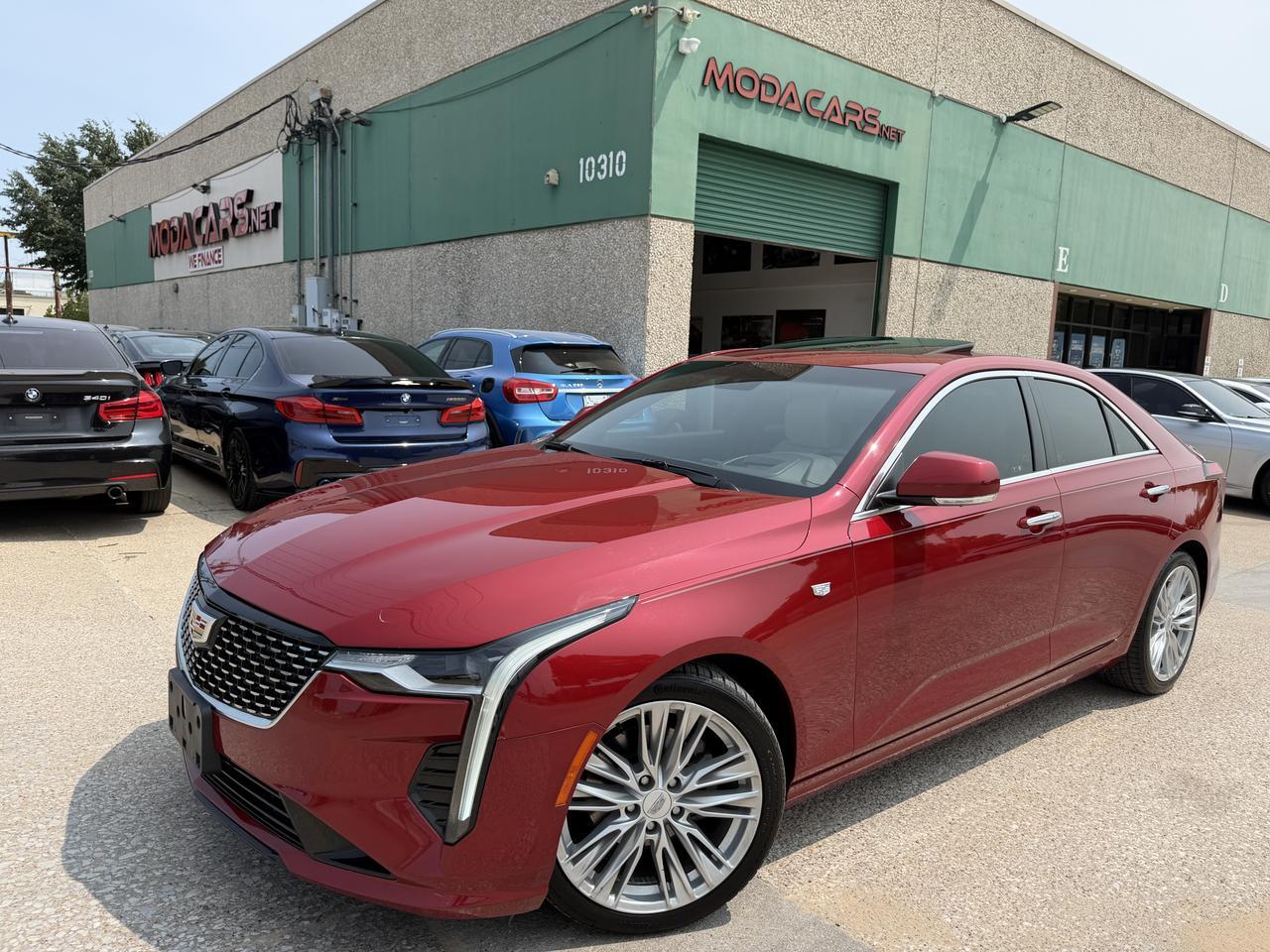 Red 2020 Cadillac CT4 Sedan Rear-Wheel Drive Automatic