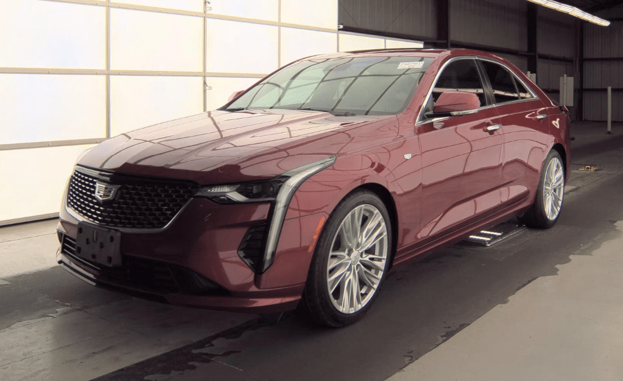 Red 2020 Cadillac CT4 Sedan Rear-Wheel Drive Automatic