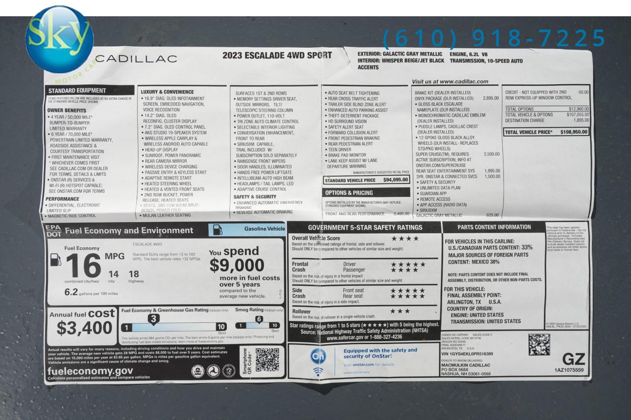 2020 Cadillac Escalade 4WD Luxury