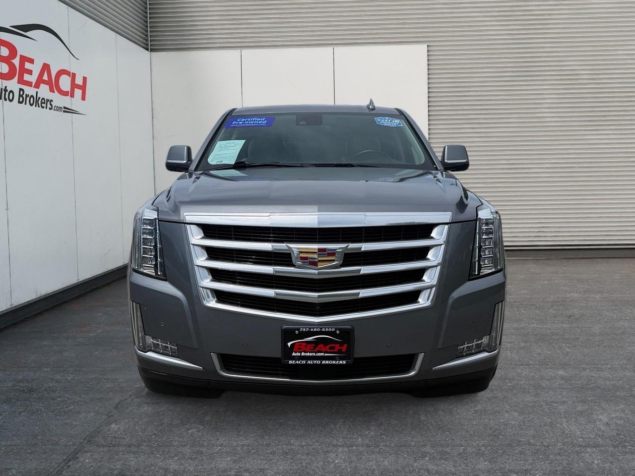 2020 Cadillac Escalade ESV Premium Luxury, HEATED/VENTILATED SEATS, HEATED REAR SEATS, SUNROOF, CAPTAINS CHAIRS, 3RD ROW, BOSE SPEAKERS, UNIVERSAL GARAGE DOOR OPENER, TOW PACKAGE, POWER RUNNING BOARDS, POWER FOLDING MIRRORS, CLEAN CARFAX, ONLY 1 OWNER! Norfolk VA