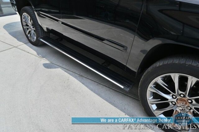 2020 Cadillac Escalade Luxury / 4X4 / Auto Start / Heated & Cooled Leather Seats / Heated Steering / Bose / Sunroof / HUD / NAV / 360 Cam / Rear Entertainment / Lane Depart & Blind Spot / Rear Captain Chairs / 3rd Row / Tow Pkg / 1-Owner Anchorage AK