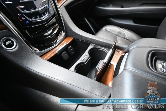 2020 Cadillac Escalade Luxury / 4X4 / Auto Start / Heated & Cooled Leather Seats / Heated Steering / Bose / Sunroof / HUD / NAV / 360 Cam / Rear Entertainment / Lane Depart & Blind Spot / Rear Captain Chairs / 3rd Row / Tow Pkg / 1-Owner Anchorage AK