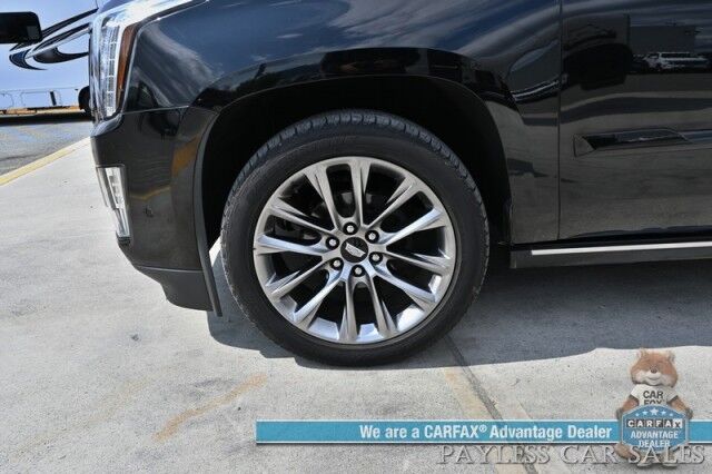 2020 Cadillac Escalade Luxury / 4X4 / Auto Start / Heated & Cooled Leather Seats / Heated Steering / Bose / Sunroof / HUD / NAV / 360 Cam / Rear Entertainment / Lane Depart & Blind Spot / Rear Captain Chairs / 3rd Row / Tow Pkg / 1-Owner Anchorage AK