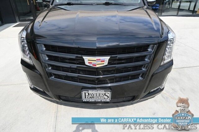 2020 Cadillac Escalade Luxury / 4X4 / Auto Start / Heated & Cooled Leather Seats / Heated Steering / Bose / Sunroof / HUD / NAV / 360 Cam / Rear Entertainment / Lane Depart & Blind Spot / Rear Captain Chairs / 3rd Row / Tow Pkg / 1-Owner Anchorage AK