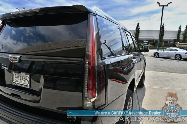 2020 Cadillac Escalade Luxury / 4X4 / Auto Start / Heated & Cooled Leather Seats / Heated Steering / Bose / Sunroof / HUD / NAV / 360 Cam / Rear Entertainment / Lane Depart & Blind Spot / Rear Captain Chairs / 3rd Row / Tow Pkg / 1-Owner Anchorage AK