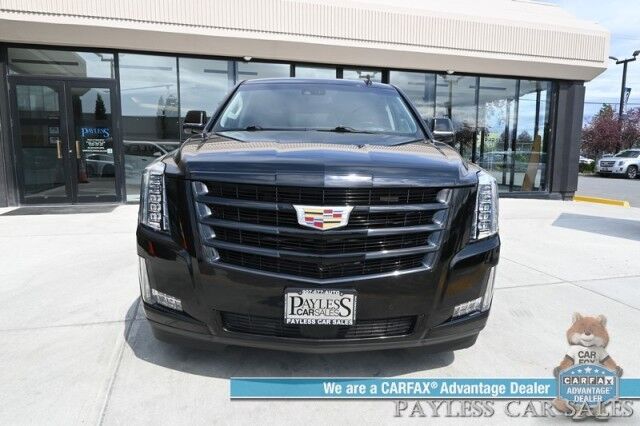 2020 Cadillac Escalade Luxury / 4X4 / Auto Start / Heated & Cooled Leather Seats / Heated Steering / Bose / Sunroof / HUD / NAV / 360 Cam / Rear Entertainment / Lane Depart & Blind Spot / Rear Captain Chairs / 3rd Row / Tow Pkg / 1-Owner Anchorage AK