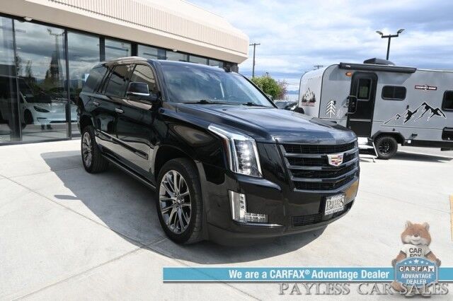 2020 Cadillac Escalade Luxury / 4X4 / Auto Start / Heated & Cooled Leather Seats / Heated Steering / Bose / Sunroof / HUD / NAV / 360 Cam / Rear Entertainment / Lane Depart & Blind Spot / Rear Captain Chairs / 3rd Row / Tow Pkg / 1-Owner Anchorage AK