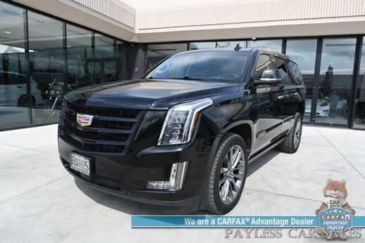 2020 Cadillac Escalade Luxury / 4X4 / Auto Start / Heated & Cooled Leather Seats / Heated Steering / Bose / Sunroof / HUD / NAV / 360 Cam / Rear Entertainment / Lane Depart & Blind Spot / Rear Captain Chairs / 3rd Row / Tow Pkg / 1-Owner Anchorage AK