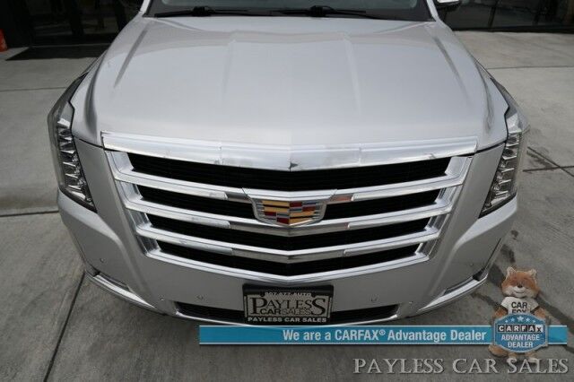 2020 Cadillac Escalade Luxury / 4X4 / Heated & Cooled Leather Seats / Heated Steering Wheel / NAV / Sunroof / Auto Start / Bose Speakers / HUD / 3rd Row / Seats 7 / Blind Spot & Collision Alert / Bluetooth / Back Up Camera / Tow Pkg / 1-Owner Anchorage AK