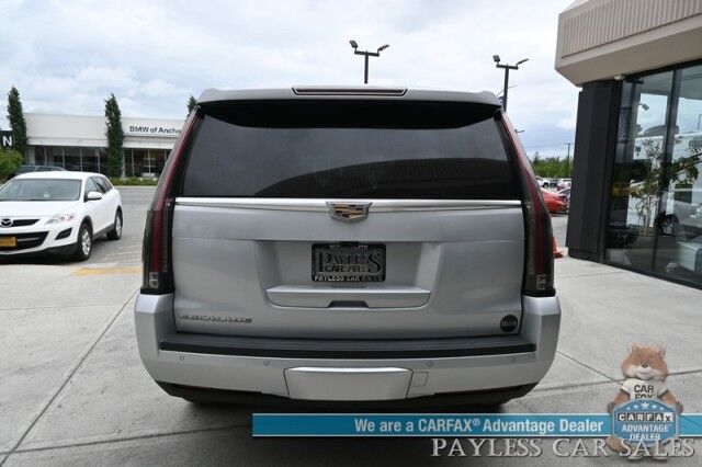 2020 Cadillac Escalade Luxury / 4X4 / Heated & Cooled Leather Seats / Heated Steering Wheel / NAV / Sunroof / Auto Start / Bose Speakers / HUD / 3rd Row / Seats 7 / Blind Spot & Collision Alert / Bluetooth / Back Up Camera / Tow Pkg / 1-Owner Anchorage AK