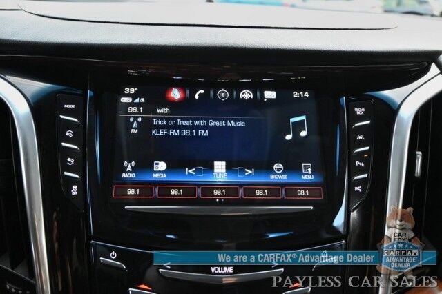 2020 Cadillac Escalade Luxury / 4X4 / Heated & Cooled Leather Seats / Heated Steering Wheel / NAV / Sunroof / Auto Start / Bose Speakers / HUD / 3rd Row / Seats 7 / Blind Spot & Collision Alert / Bluetooth / Back Up Camera / Tow Pkg / 1-Owner Anchorage AK