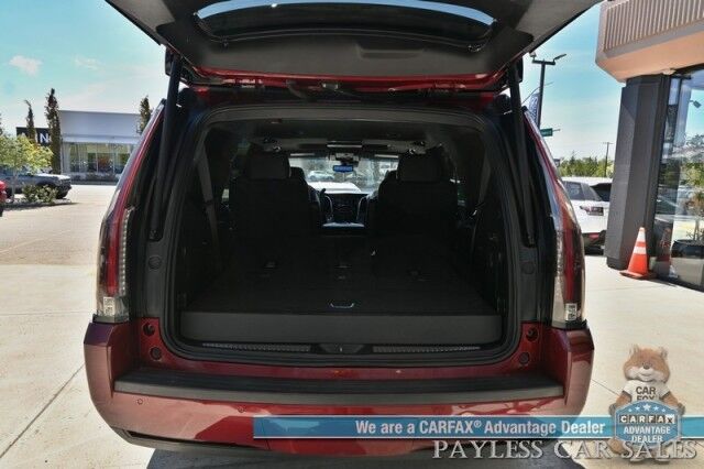 2020 Cadillac Escalade Platinum / 4X4 / Sport Edition / Autostart / Heated & Cooled Leather Seats / Heated Steering Wheel / Bose / Sunroof / HUD / NAV / 360 Cam / Lane Departure & Blind Spot / 3rd Row / Rear Captains Chairs / Tow Pkg / 1-Owner Anchorage AK