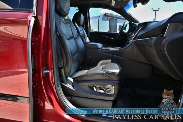 2020 Cadillac Escalade Platinum / 4X4 / Sport Edition / Autostart / Heated & Cooled Leather Seats / Heated Steering Wheel / Bose / Sunroof / HUD / NAV / 360 Cam / Lane Departure & Blind Spot / 3rd Row / Rear Captains Chairs / Tow Pkg / 1-Owner Anchorage AK