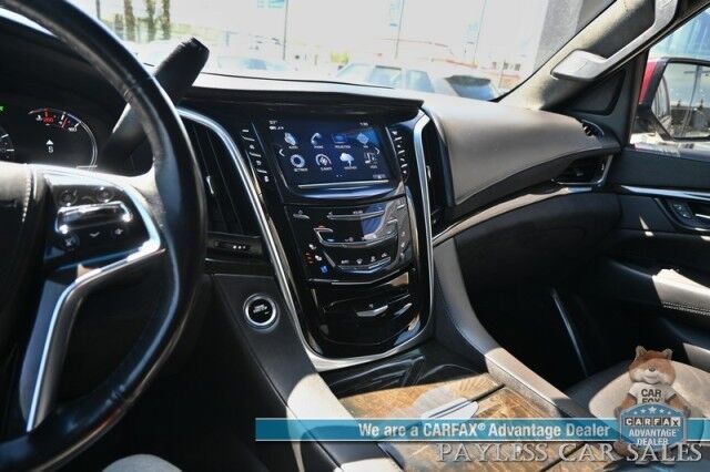 2020 Cadillac Escalade Platinum / 4X4 / Sport Edition / Autostart / Heated & Cooled Leather Seats / Heated Steering Wheel / Bose / Sunroof / HUD / NAV / 360 Cam / Lane Departure & Blind Spot / 3rd Row / Rear Captains Chairs / Tow Pkg / 1-Owner Anchorage AK