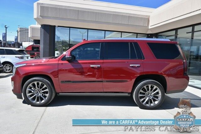 2020 Cadillac Escalade Platinum / 4X4 / Sport Edition / Autostart / Heated & Cooled Leather Seats / Heated Steering Wheel / Bose / Sunroof / HUD / NAV / 360 Cam / Lane Departure & Blind Spot / 3rd Row / Rear Captains Chairs / Tow Pkg / 1-Owner Anchorage AK
