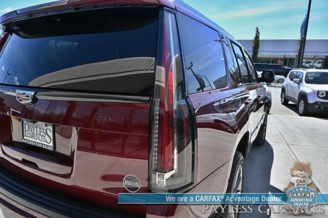2020 Cadillac Escalade Platinum / 4X4 / Sport Edition / Autostart / Heated & Cooled Leather Seats / Heated Steering Wheel / Bose / Sunroof / HUD / NAV / 360 Cam / Lane Departure & Blind Spot / 3rd Row / Rear Captains Chairs / Tow Pkg / 1-Owner Anchorage AK