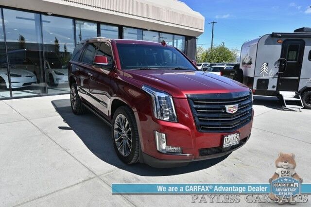 2020 Cadillac Escalade Platinum / 4X4 / Sport Edition / Autostart / Heated & Cooled Leather Seats / Heated Steering Wheel / Bose / Sunroof / HUD / NAV / 360 Cam / Lane Departure & Blind Spot / 3rd Row / Rear Captains Chairs / Tow Pkg / 1-Owner Anchorage AK