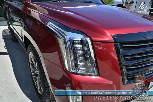 2020 Cadillac Escalade Platinum / 4X4 / Sport Edition / Autostart / Heated & Cooled Leather Seats / Heated Steering Wheel / Bose / Sunroof / HUD / NAV / 360 Cam / Lane Departure & Blind Spot / 3rd Row / Rear Captains Chairs / Tow Pkg / 1-Owner Anchorage AK