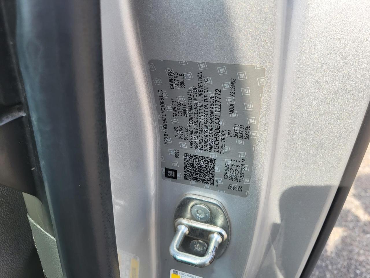 2020 Chevrolet Colorado 2WD Ext Cab 128 Work Truck Beeville TX