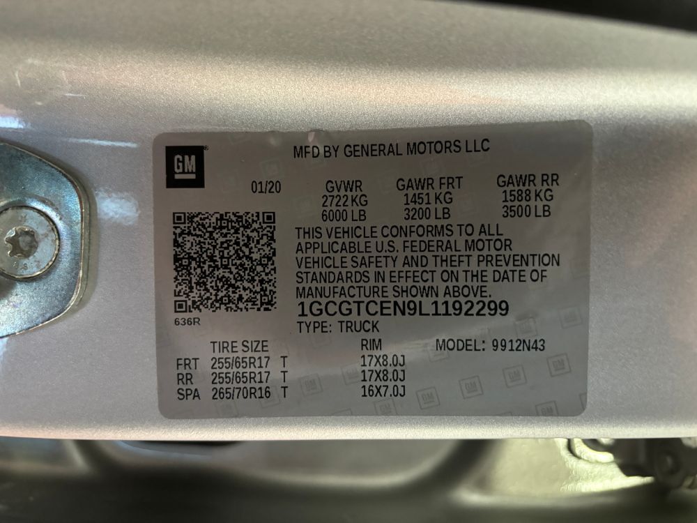 2020 Chevrolet Colorado 4WD Crew Cab Short Box LT Franklin OH
