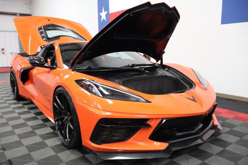 2020 Chevrolet Corvette 1LT C8 Targa Top Carbon Fiber 6.2L V8 Velgen Wheels FREE WARRANT Arlington TX