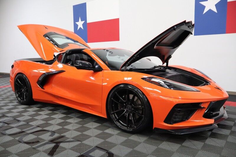 2020 Chevrolet Corvette 1LT C8 Targa Top Carbon Fiber 6.2L V8 Velgen Wheels FREE WARRANT Arlington TX