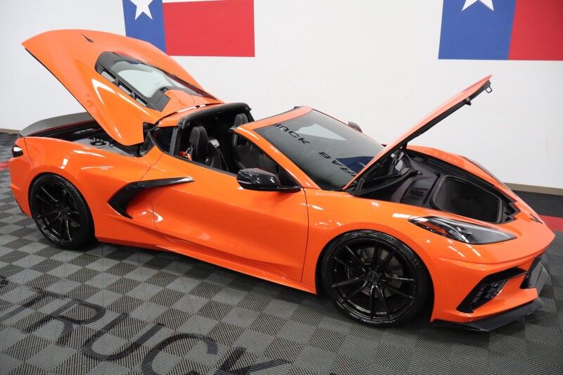 2020 Chevrolet Corvette 1LT C8 Targa Top Carbon Fiber 6.2L V8 Velgen Wheels FREE WARRANT Arlington TX