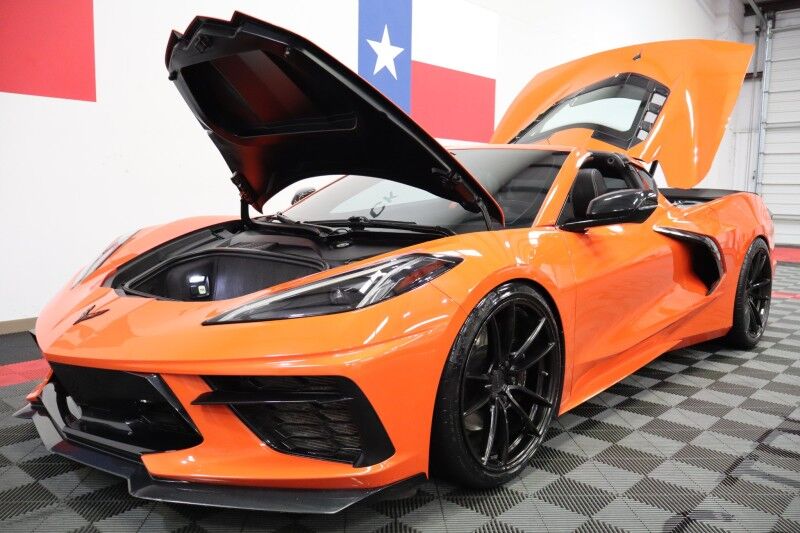 2020 Chevrolet Corvette 1LT C8 Targa Top Carbon Fiber 6.2L V8 Velgen Wheels FREE WARRANT Arlington TX