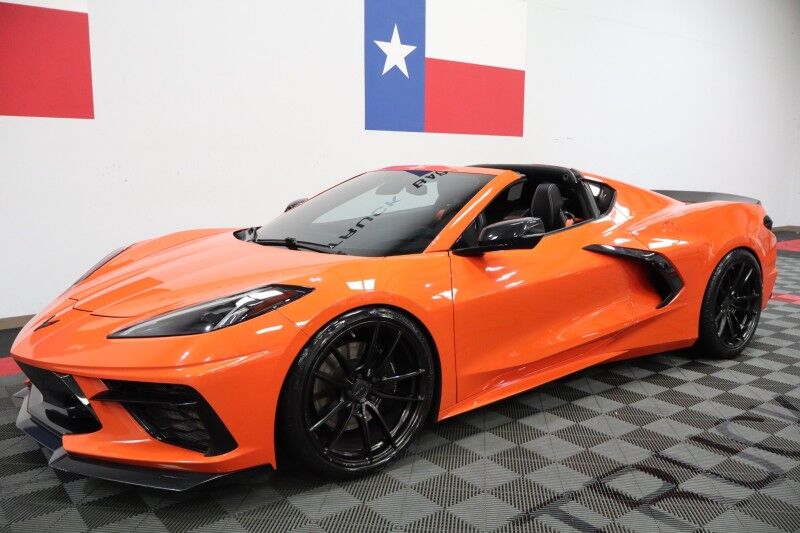 2020 Chevrolet Corvette 1LT C8 Targa Top Carbon Fiber 6.2L V8 Velgen Wheels FREE WARRANT Arlington TX
