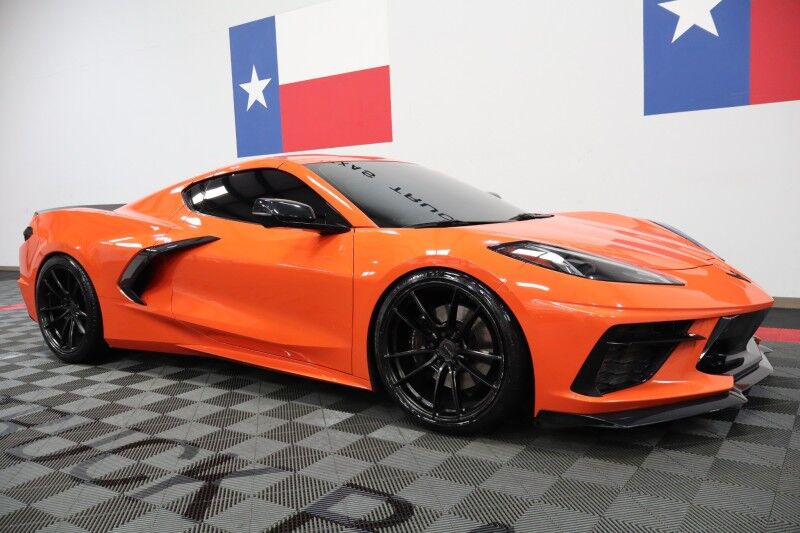 2020 Chevrolet Corvette 1LT C8 Targa Top Carbon Fiber 6.2L V8 Velgen Wheels FREE WARRANTY Arlington TX