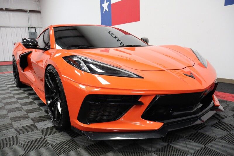 2020 Chevrolet Corvette 1LT C8 Targa Top Carbon Fiber 6.2L V8 Velgen Wheels FREE WARRANTY Arlington TX