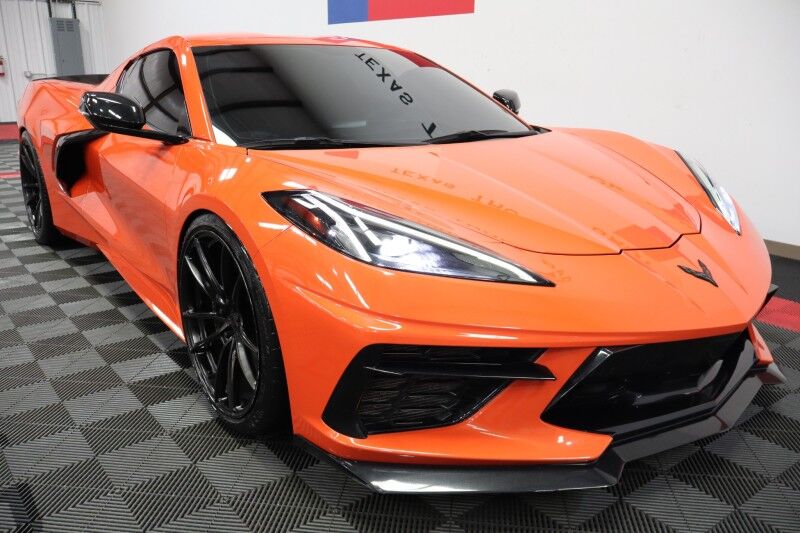 2020 Chevrolet Corvette 1LT C8 Targa Top Carbon Fiber 6.2L V8 Velgen Wheels FREE WARRANTY Arlington TX