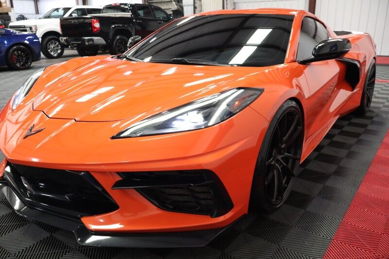 2020 Chevrolet Corvette 1LT C8 Targa Top Carbon Fiber 6.2L V8 Velgen Wheels FREE WARRANTY Arlington TX