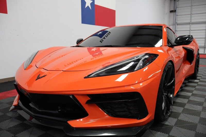2020 Chevrolet Corvette 1LT C8 Targa Top Carbon Fiber 6.2L V8 Velgen Wheels FREE WARRANTY Arlington TX