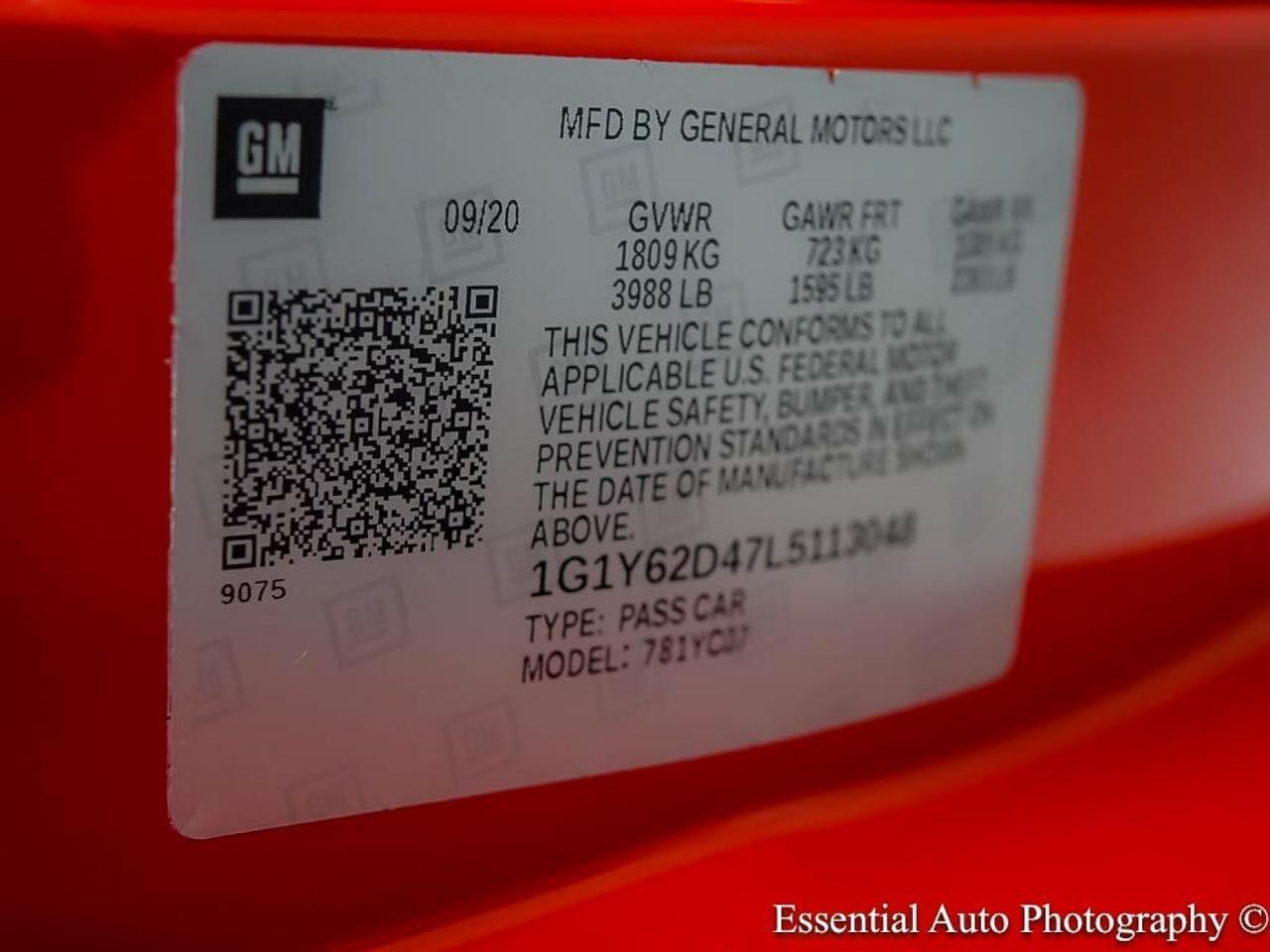 2020 Chevrolet Corvette 1LT Willowbrook IL