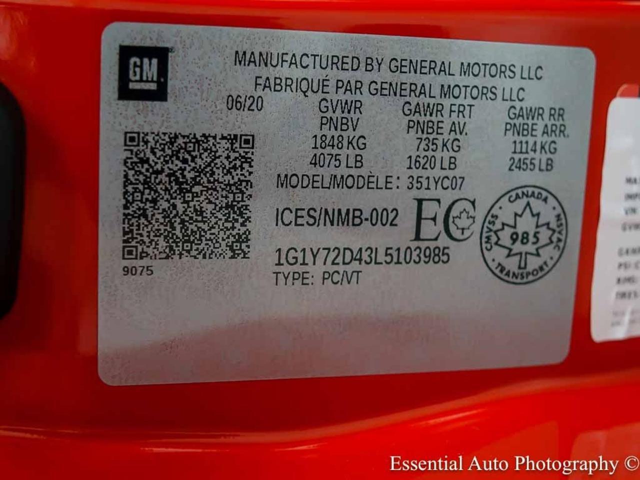 2020 Chevrolet Corvette 2LT Willowbrook IL