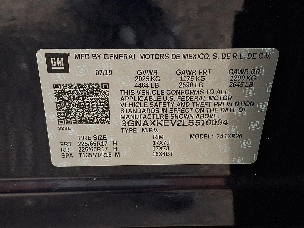 2020 Chevrolet Equinox FWD LT 1.5L Turbo Vineland NJ
