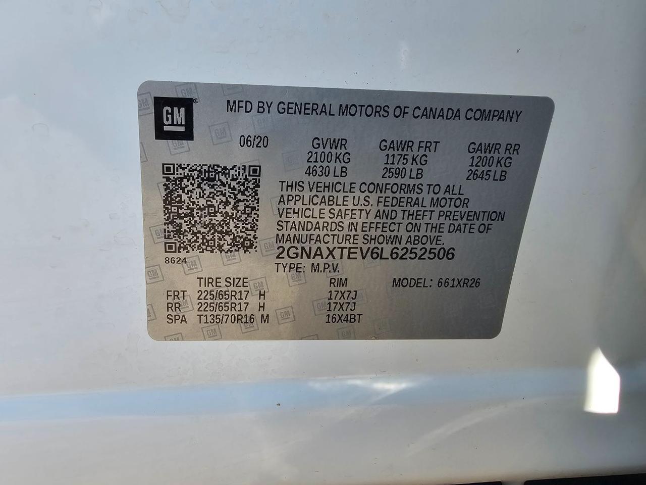 2020 Chevrolet Equinox LT AWD Hastings MI