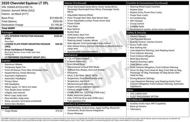 2020 Chevrolet Equinox LT Raleigh NC