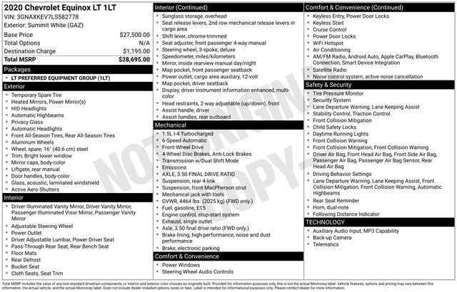 2020 Chevrolet Equinox LT Raleigh NC