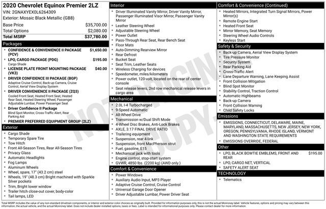 2020 Chevrolet Equinox Premier Raleigh NC
