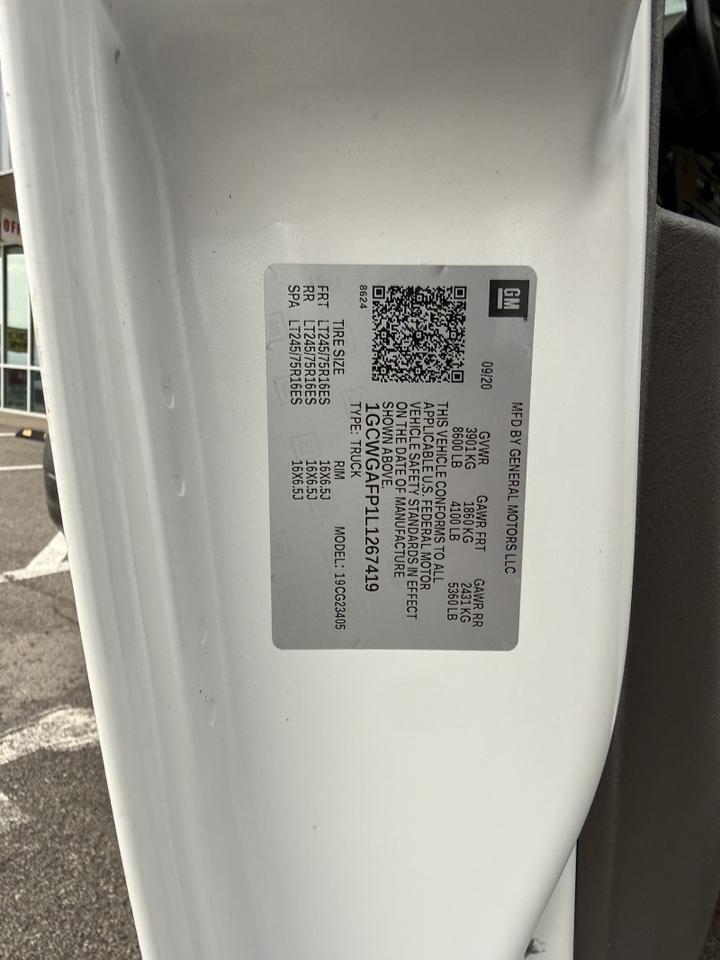 2020 Chevrolet Express 2500 Cargo Van Collinsville OK