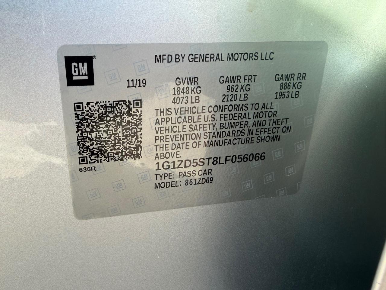 2020 Chevrolet Malibu FWD LT Austin TX