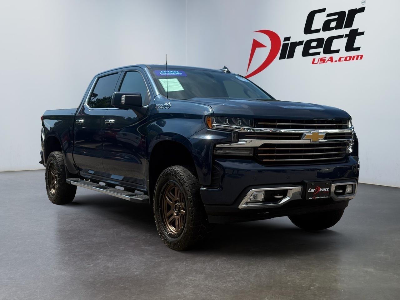 2020 Chevrolet Silverado 1500 High Country, RUNNING BOARDS, BED LINER, BACKUP CAMERA WITH PARKING SENSORS, APPLE CARPLAY/ANDROID AUTO, LANE KEEP ASSIST, BLIND SPOT ALERT, TOW PACKAGE, NO ACCIDENTS, RIDE THIS TRUCK TO THE COUNTRY! Virginia Beach VA